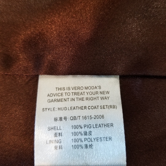 🧥VERO MODA GENUINE LEATHER COAT - Picture 11 of 16